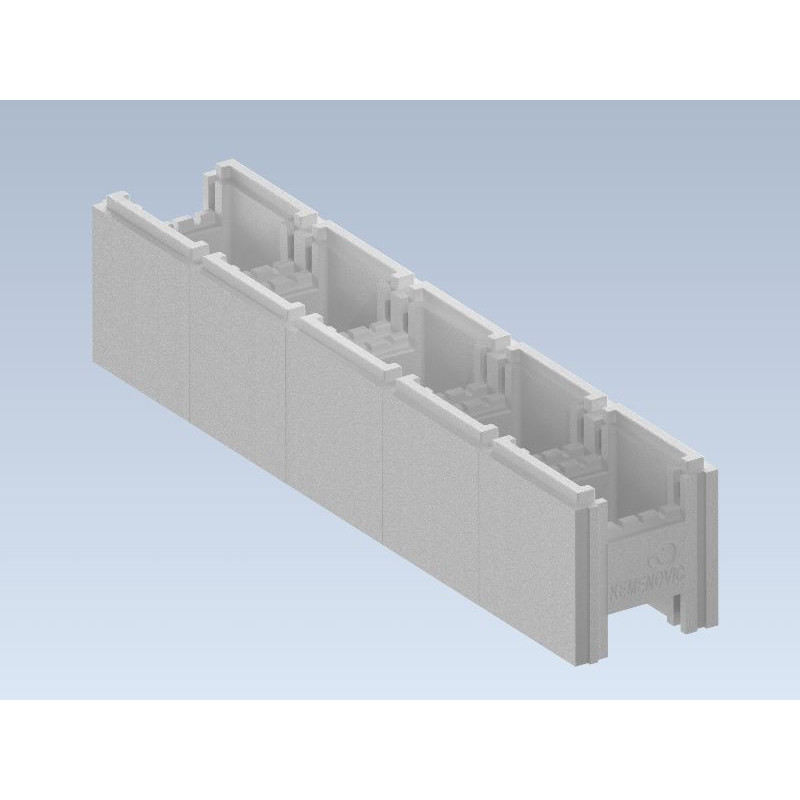 K-POOL 250 RAVNI bazenski element dim. 1250x250mm, visine 250 mm